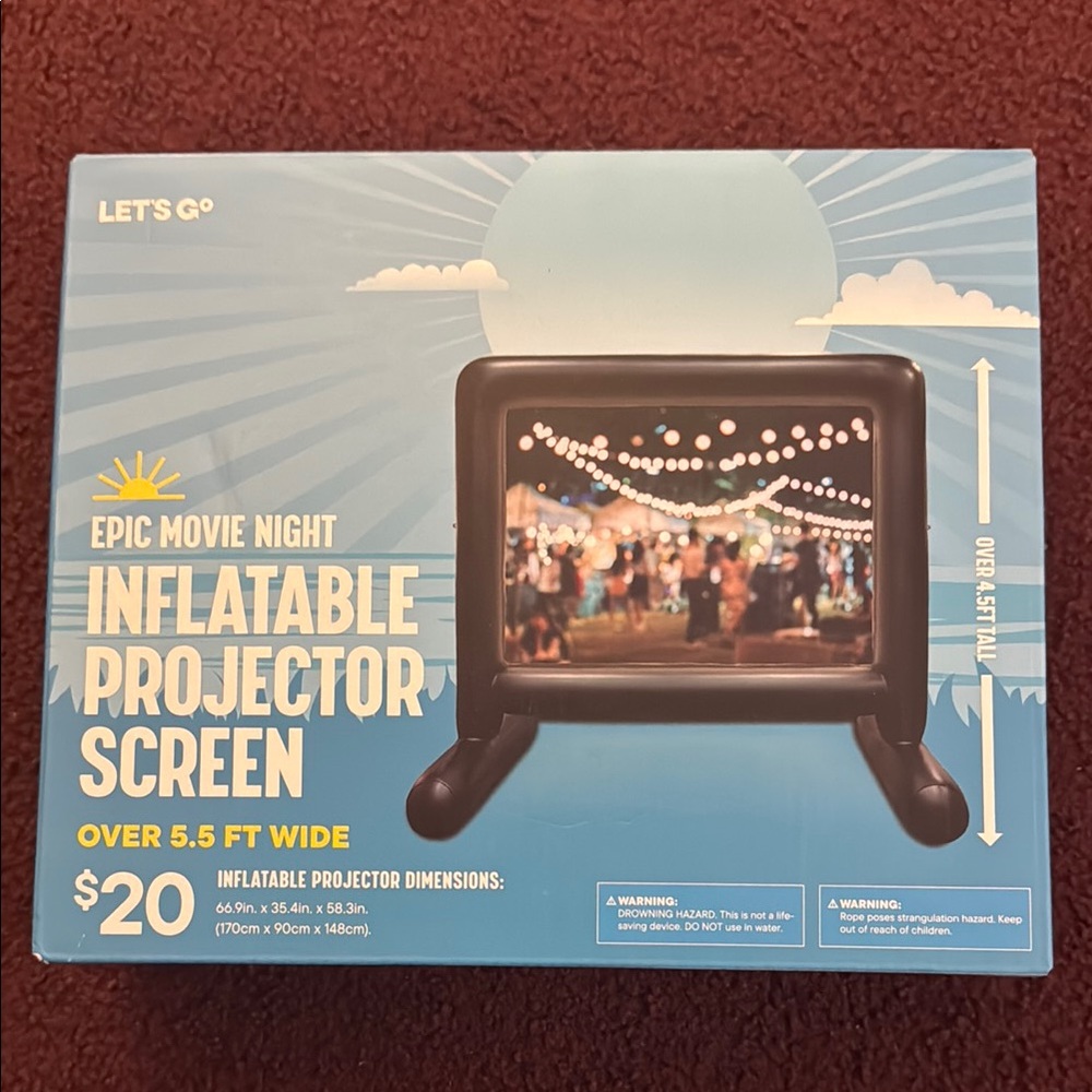 Let's Go Inflatable Projector Screen